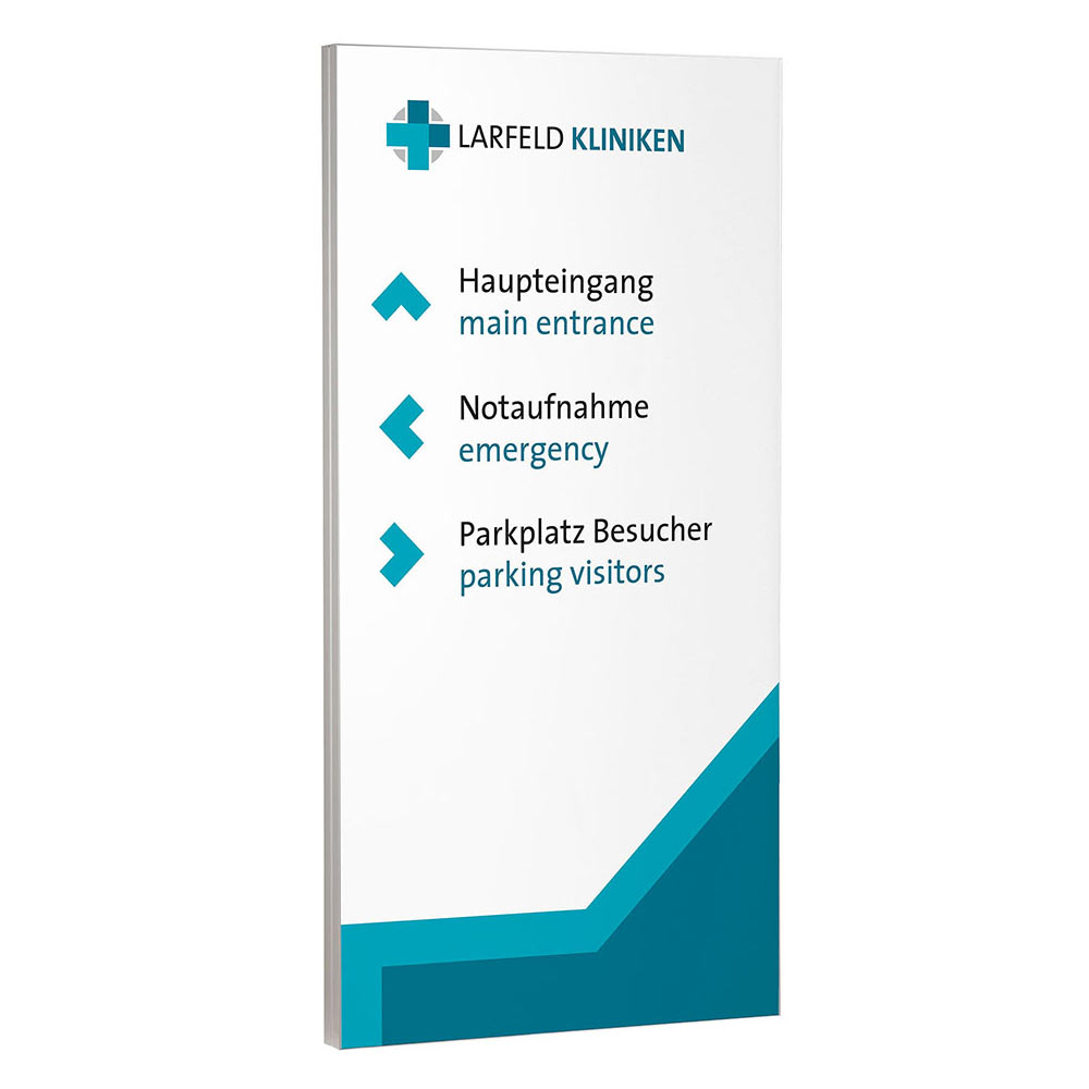 Außenaufsteller Hochformat 80mm